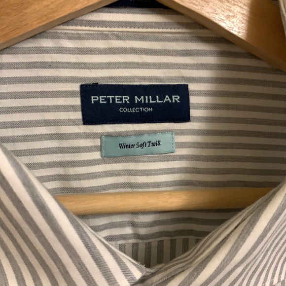XL Men’s Peter Millar Striped Shirt - Picture 2 of 4